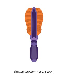 Vector design of brush and wash symbol. Web element of brush and equipment stock symbol for web.
