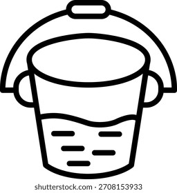 Diseño de Vector Bucket Icon Style