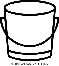 Symbolstil für Vektordesign-Eimer