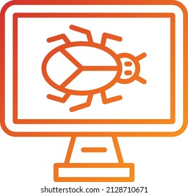 Vector Design Bug Icon Style