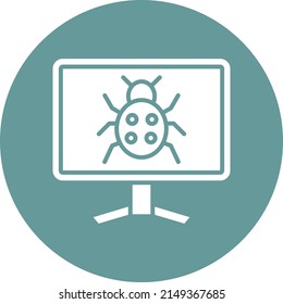 Vector Design Bug Icon Style