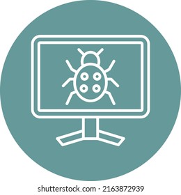 Vector Design Bug Icon Style