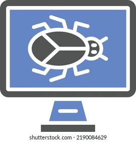 Vector Design Bug Icon Style