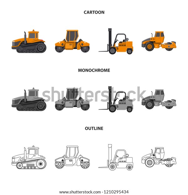 Vector design of build\
and construction icon. Collection of build and machinery stock\
symbol for web.