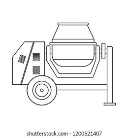 Vector design of build and construction logo. Collection of build and machinery vector icon for stock.