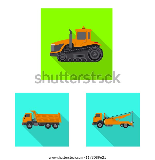 Vector design of build\
and construction sign. Collection of build and machinery stock\
symbol for web.