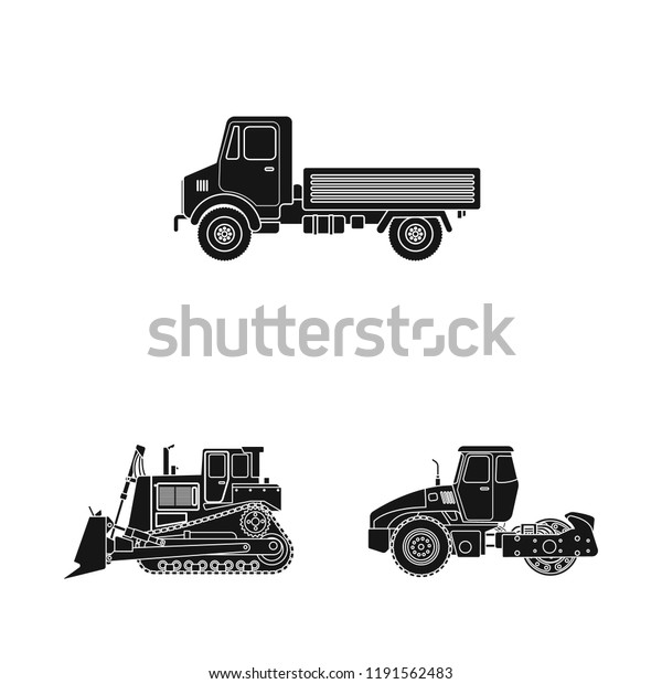 Vector design of\
build and construction sign. Collection of build and machinery\
stock vector\
illustration.