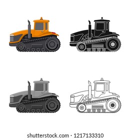 Vector design of build and construction symbol. Set of build and machinery vector icon for stock.