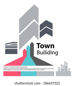 Vector design of Building and business, Business chart, Abstract chart Infographic