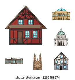 Vector design of building and city logo. Collection of building and business stock vector illustration.