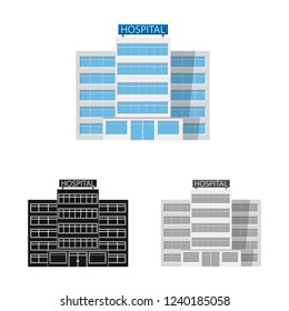 Vector design of building and front logo. Set of building and roof stock vector illustration.