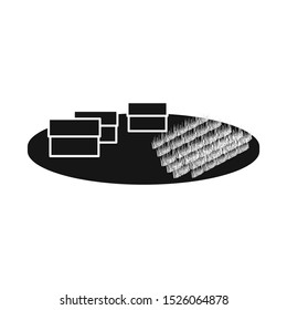 Vector design of building and vietnam icon. Graphic of building and house stock vector illustration.