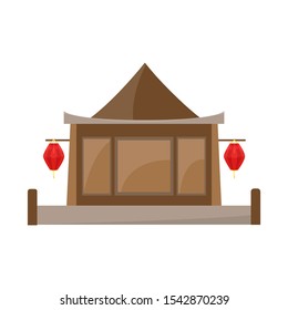 Vector design of building and vietnam sign. Web element of building and place stock vector illustration.