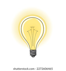 Vector design bulb gonne lightning up ur day