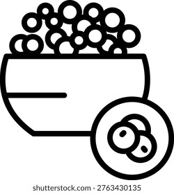 Vector Design Bulgur Icon Style