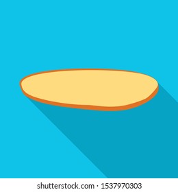 Vector design of bun and part sign. Web element of bun and bread Stock symbol for web.