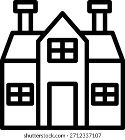 Diseño de Vector Bungalow Icon Style