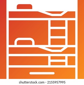 Vector Design Bunk Bed Icon Style