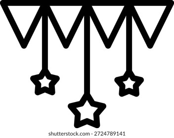Vektordesign-Bunting-Symbolstil