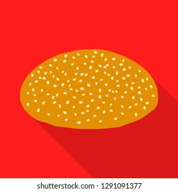 Vector design of burger and sandwich icon. Collection of burger and slice stock symbol for web.