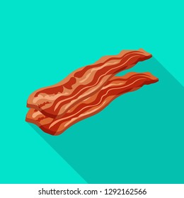 Vector design of burger and sandwich icon. Collection of burger and slice stock symbol for web.