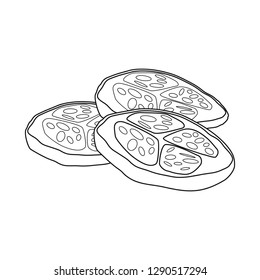Vector design of burger and sandwich logo. Collection of burger and slice vector icon for stock.