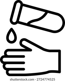 Estilo de ícone químico de gravação de design de vetor