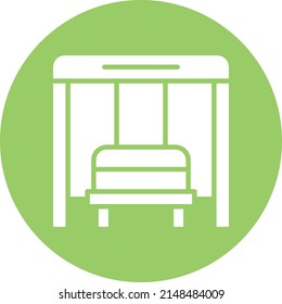 Vector Design Bus Stop Icon Style