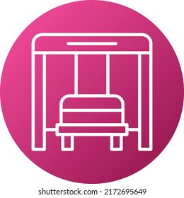 Vector Design Bus Stop Icon Style