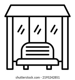 Vector Design Bus Stop Icon Style