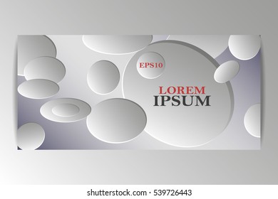 Vector design Business Banner backgrounds in gray colors.