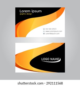 Vector design Business card. illustration EPS10