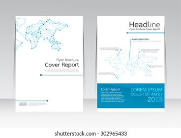 Vector design business for Cover Report Annual Brochure Flyer Poster in A4 size