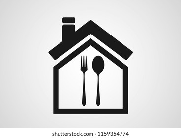 vector design of business logo home restaurant