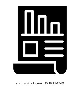 Vector design of business report icon