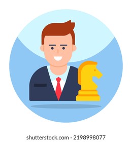 Diseño vectorial de la estrategia empresarial 