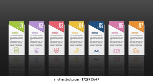 Elemento gráfico de infografía de plantilla de negocio de diseño de vectores.