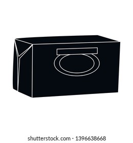 Vector design  butter and pack sign. Collection  butter and fat stock symbol for web.