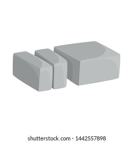 Vector design of butter and slice icon. Collection of butter and healthy stock symbol for web.