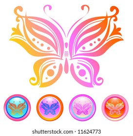 vector design of butterfly