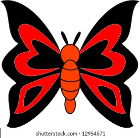 Vector design of a butterfly