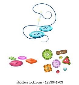 Vector design of button  and circle logo. Set of button  and banner stock symbol for web.