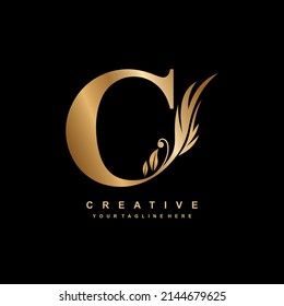 vector design. C monogram, B typography, B lettering. Feather logo.