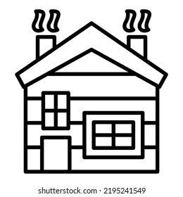 Vector Design Cabin Icon Style