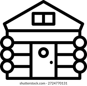 Vector Design Cabin Icon Style