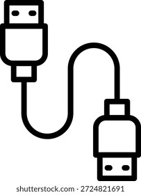 Estilo del icono del organizador del cable del diseño del Vector
