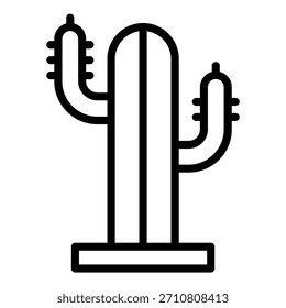 Vektordesign Kaktus Symbolstil