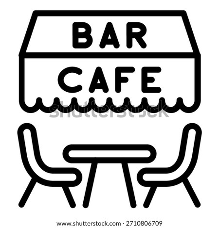 Vector Design Cafe and Bar Icon Style
