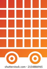 Estilo del icono de la jaula de diseño de vectores