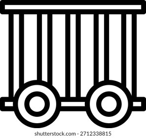 Estilo de icono de jaula de diseño de Vector